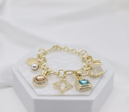 Gold Charm Bracelet