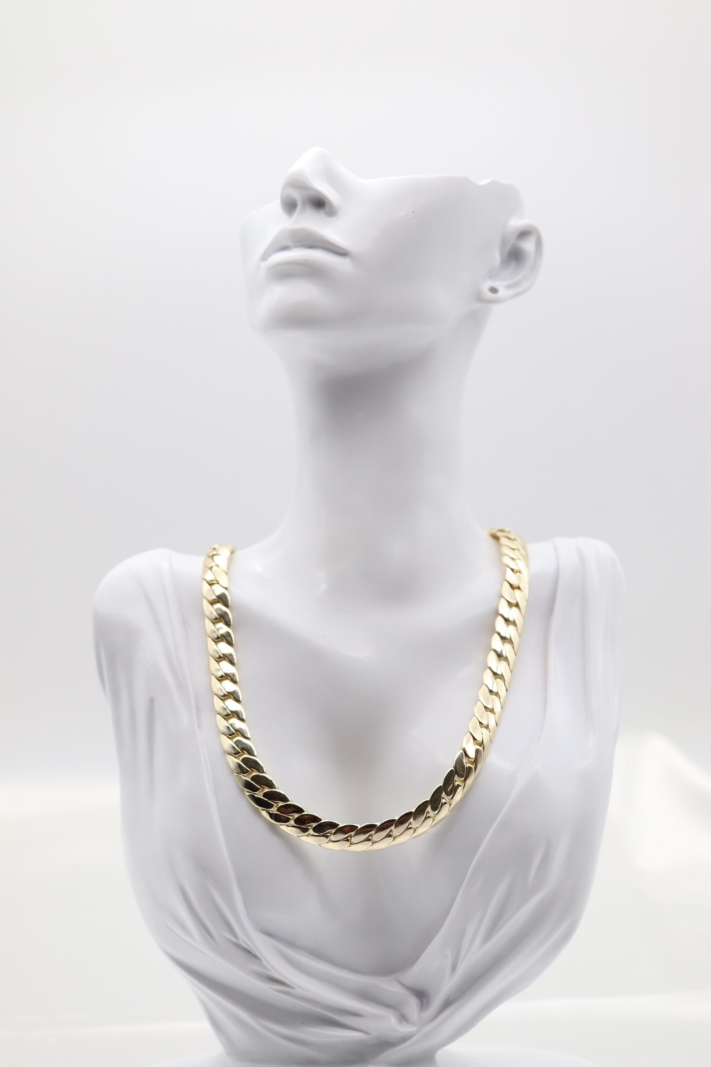 Gold Cubin Link Necklace