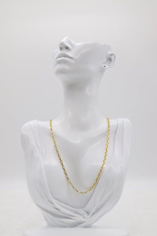Classic Gold Paperclip Chain Necklace