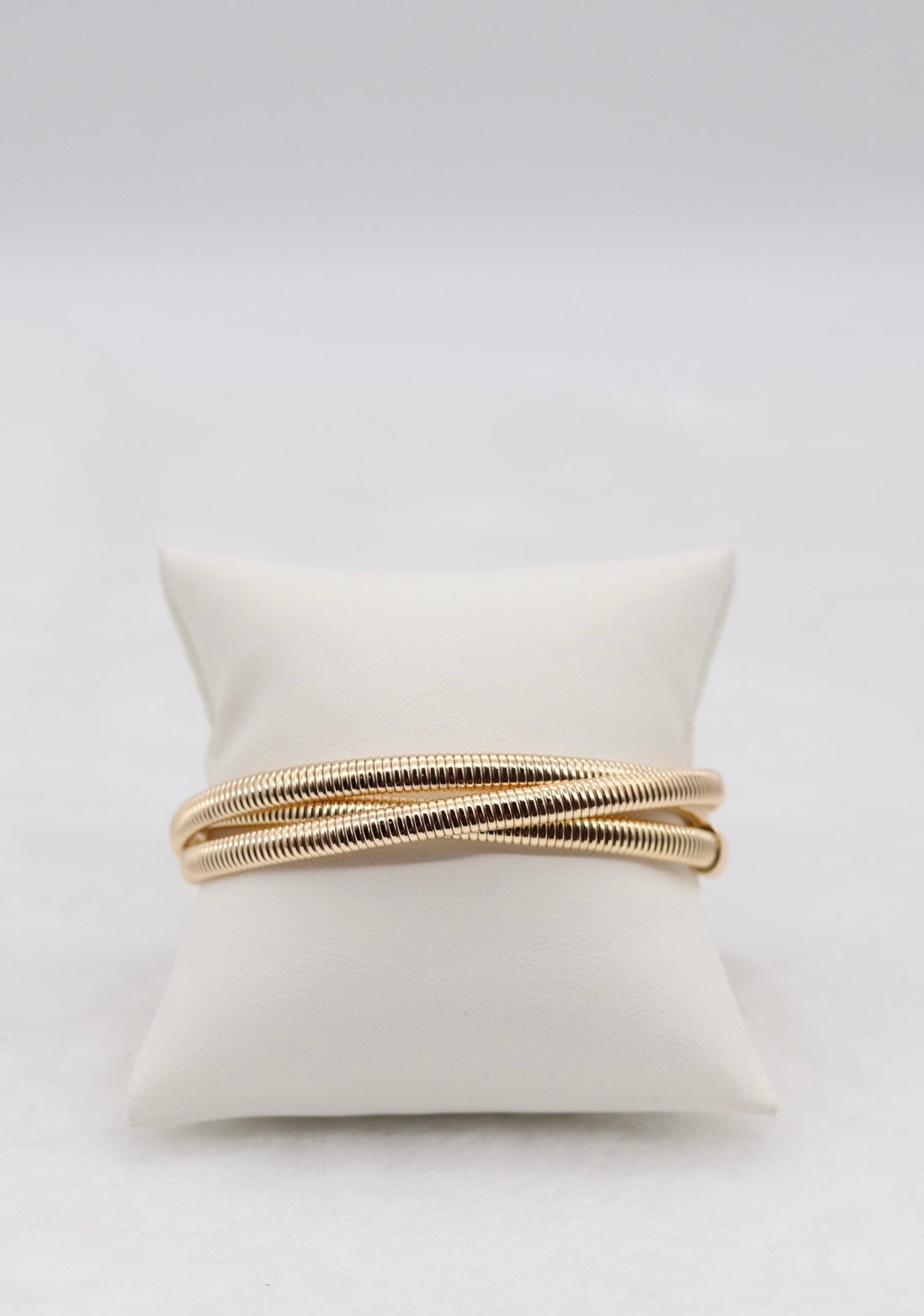 Gold Coil Wrap Bracelet – Modern Elegance