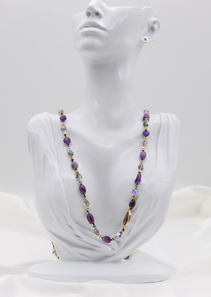 Amethyst Rose Radiance Necklace