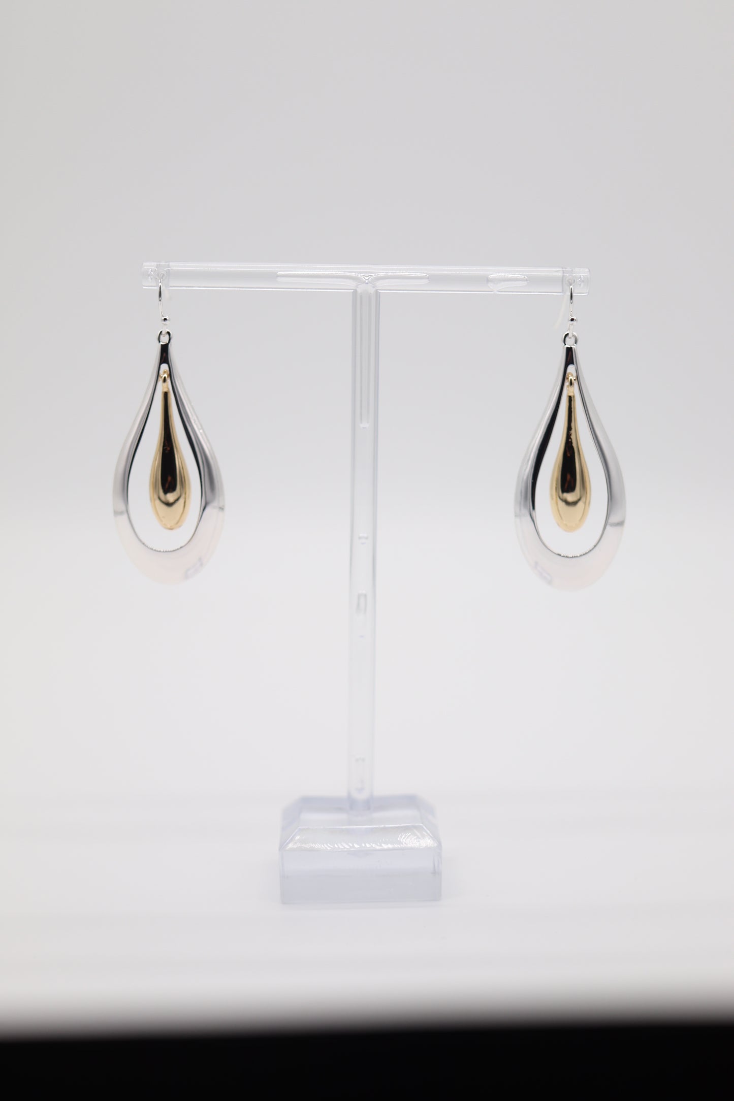 Elegant Double Teardrop Earrings