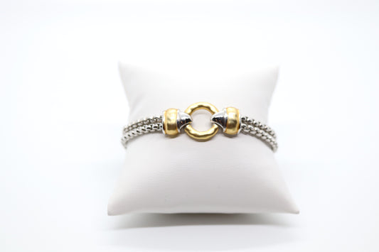 Silver and Gold Bracelet