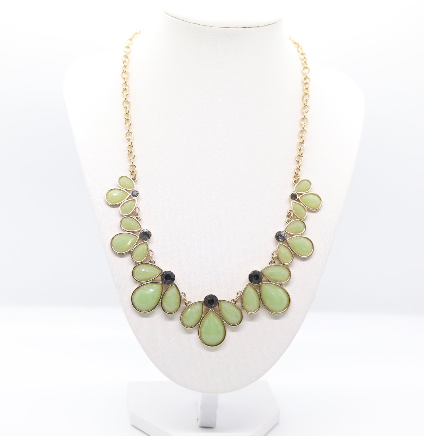 Teardrop with Peridot Crystal Necklace