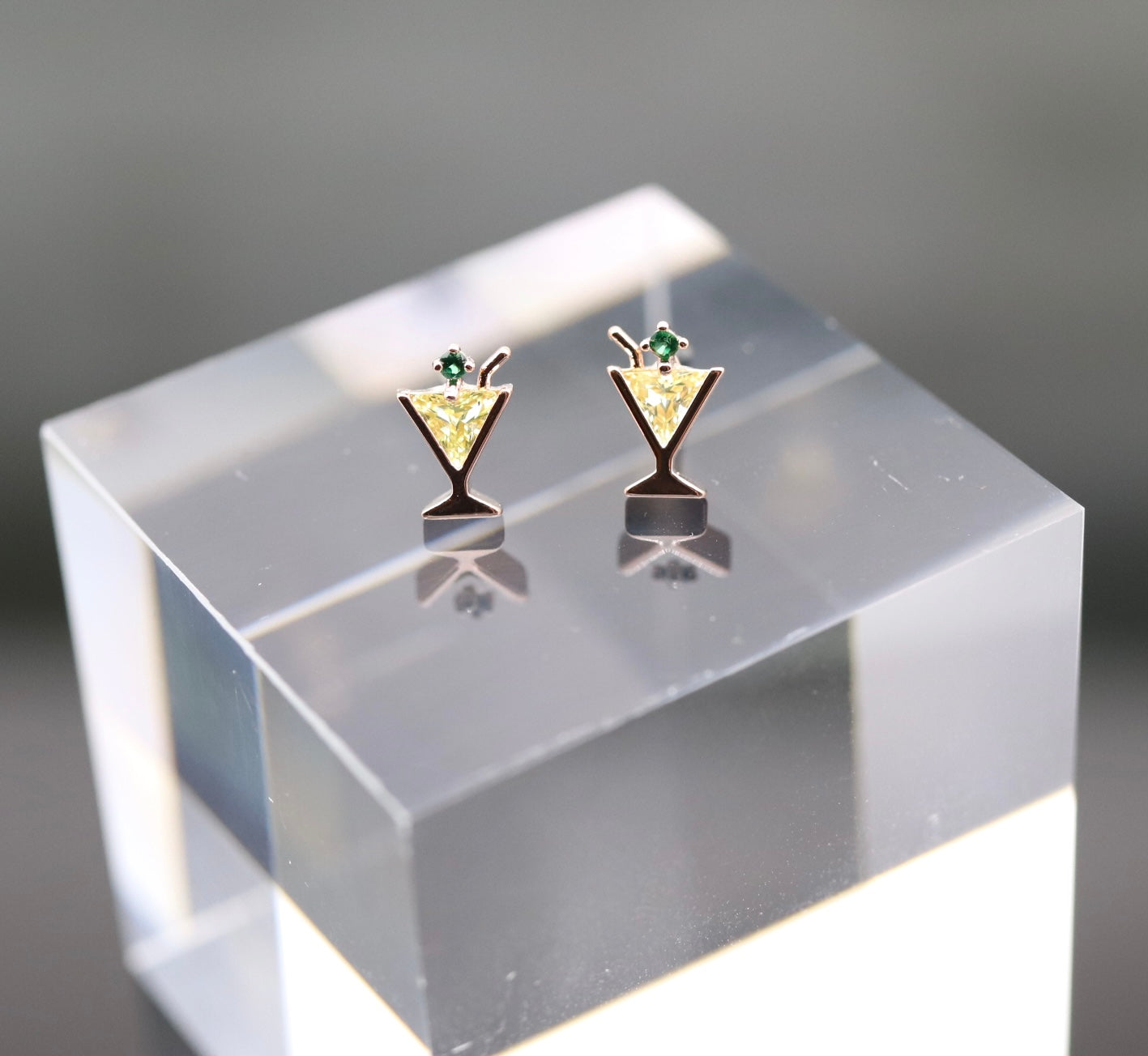 Mini Cocktail Post Earrings