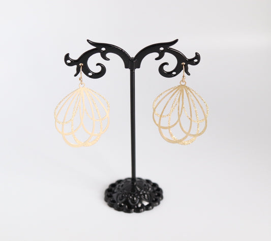 Gold Lightweight Loopy Drop Earring