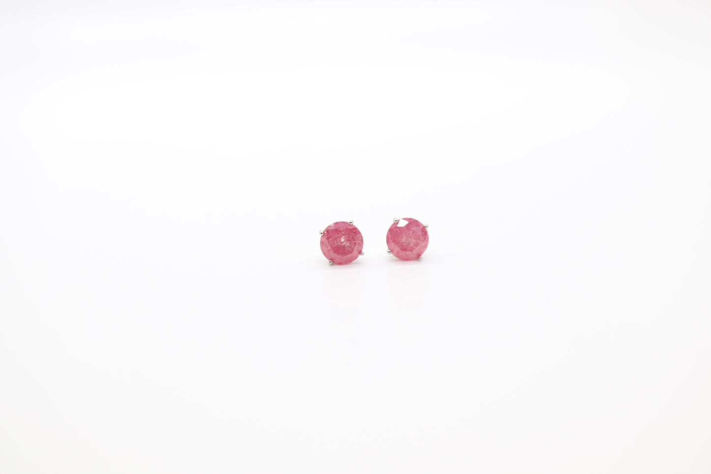 Small Pink Post Earrings