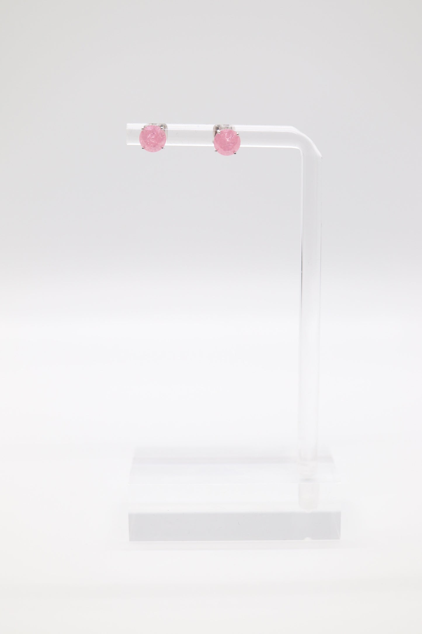 Pink Opal Post Earrings