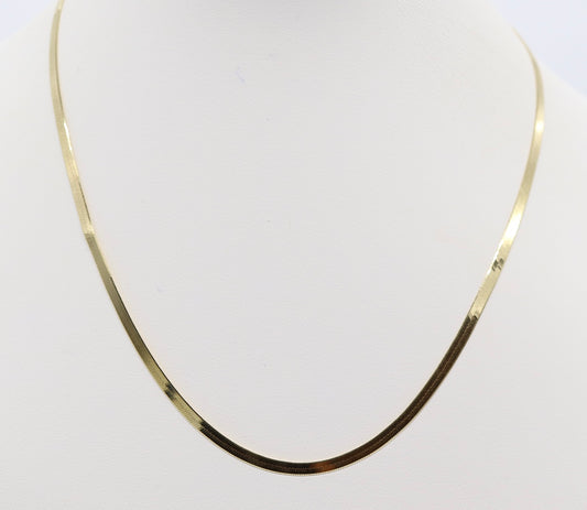 Gold Plated Snake Necklace - 18 inches