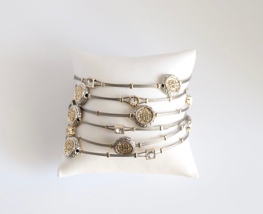 Beautiful Silver and Gold Bracelet