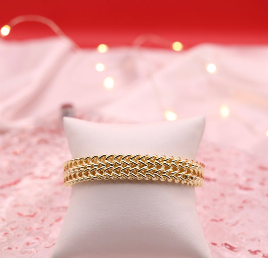 Gold Mesh Bracelet with Magnetic Clasp