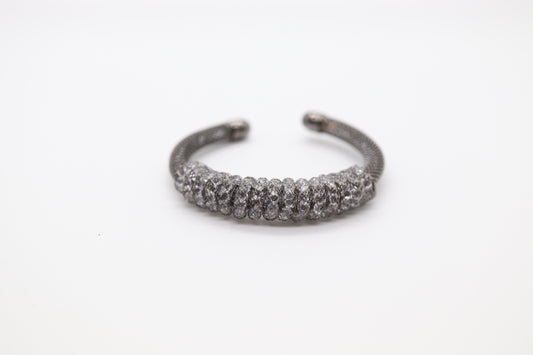 Dark Silver  Diamond  Bracelet