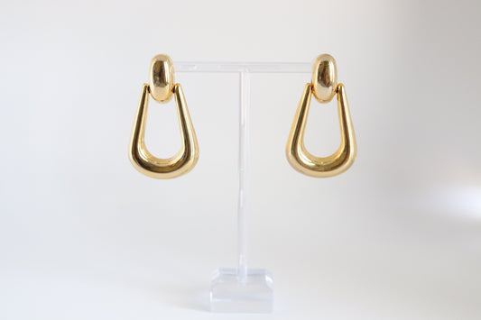 Gold Color Teardrop Earrings