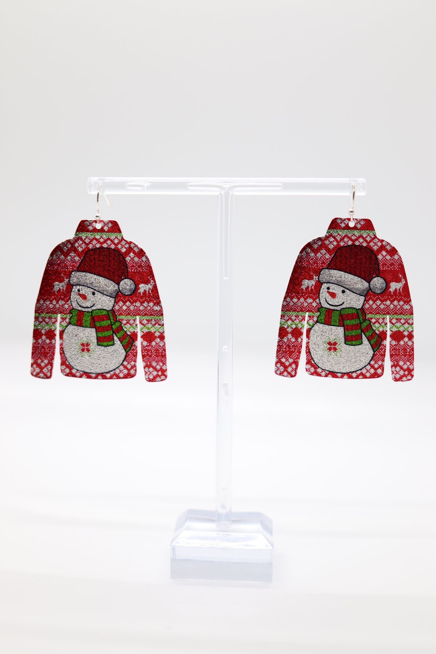 Snowman Ugly Christmas Sweater Earrings 🎅❄️