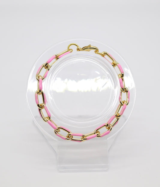 Pink Chain Bracelet