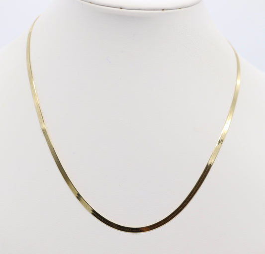 Gold Plated Snake Necklace - 16 inches