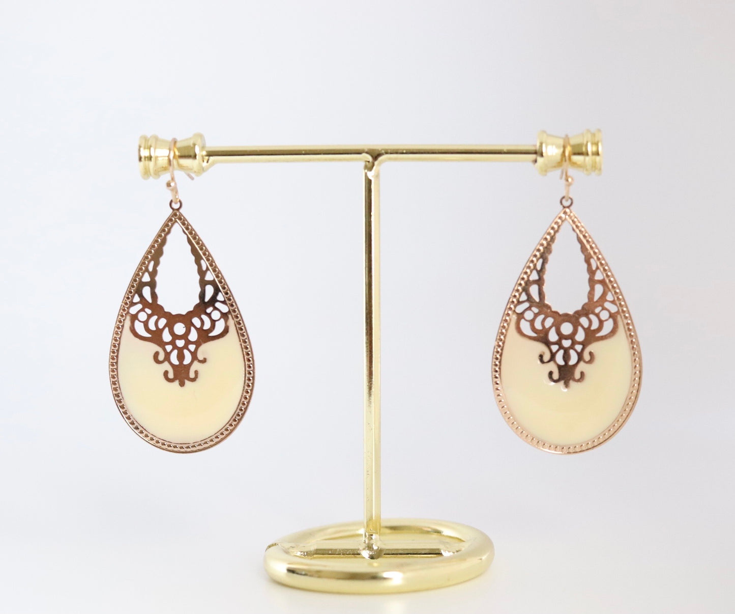 Gold Tear Drop Earrings