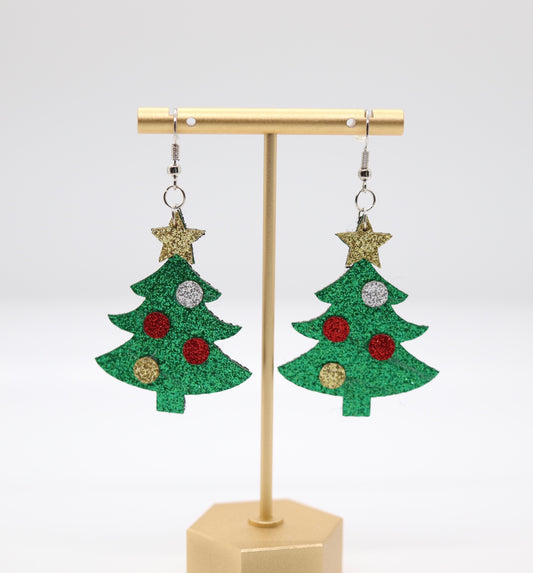 Felt Christmas Tree Earring