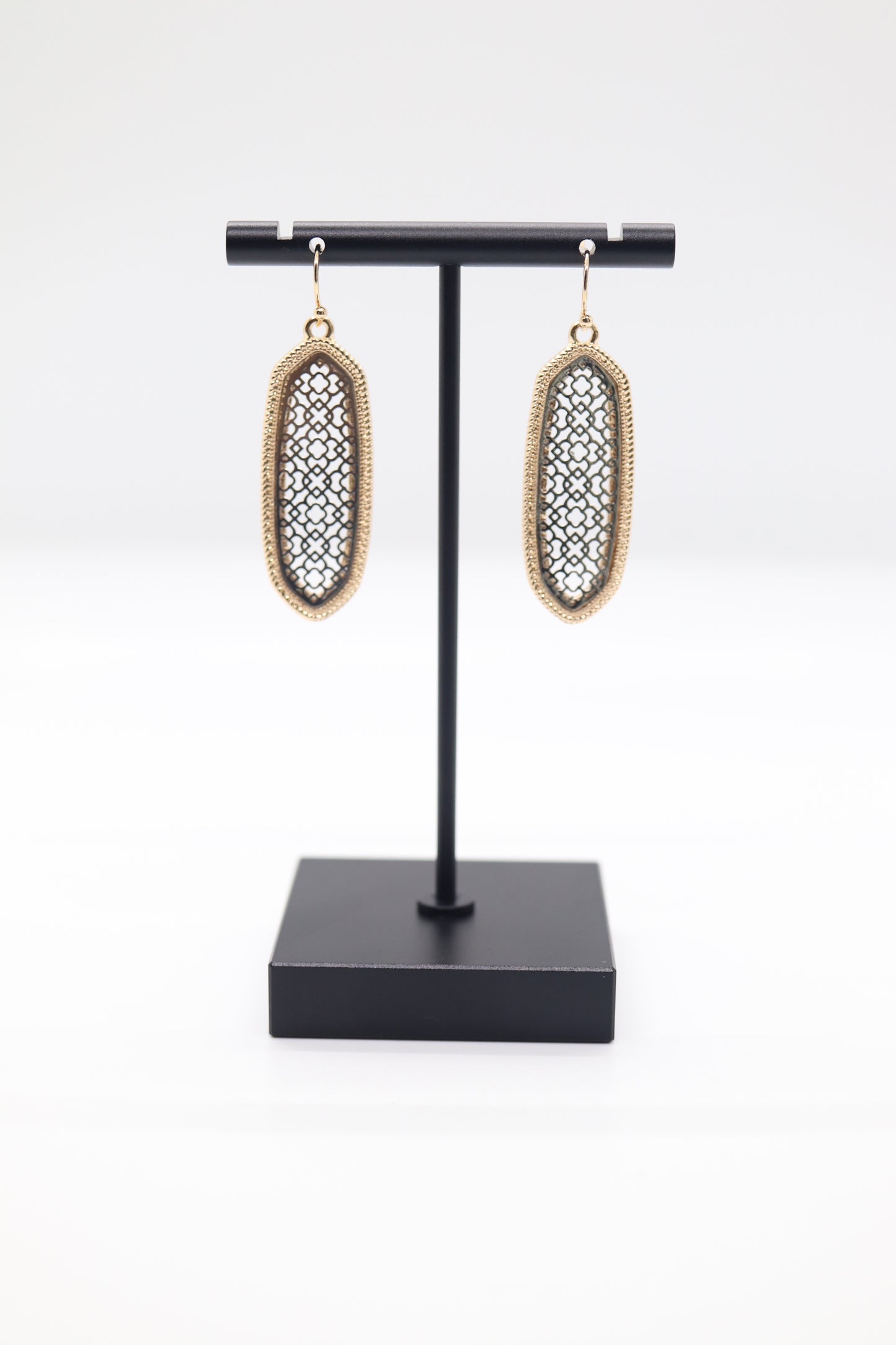 Gold with Silver Fillagree Earrings