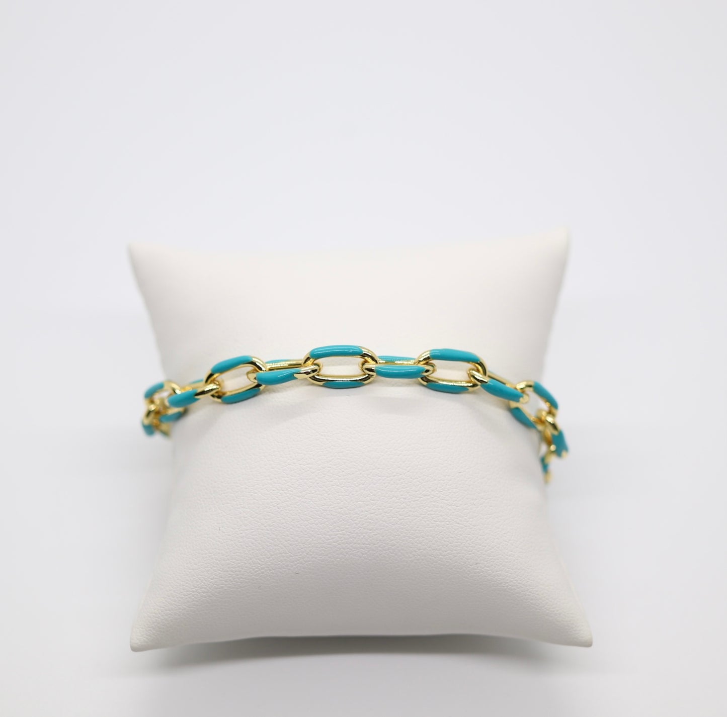 Beautiful Turquoise Tipped Chain Bracelet