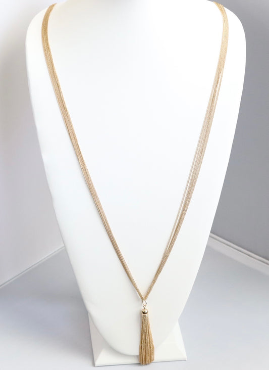 Long Gold  Necklace