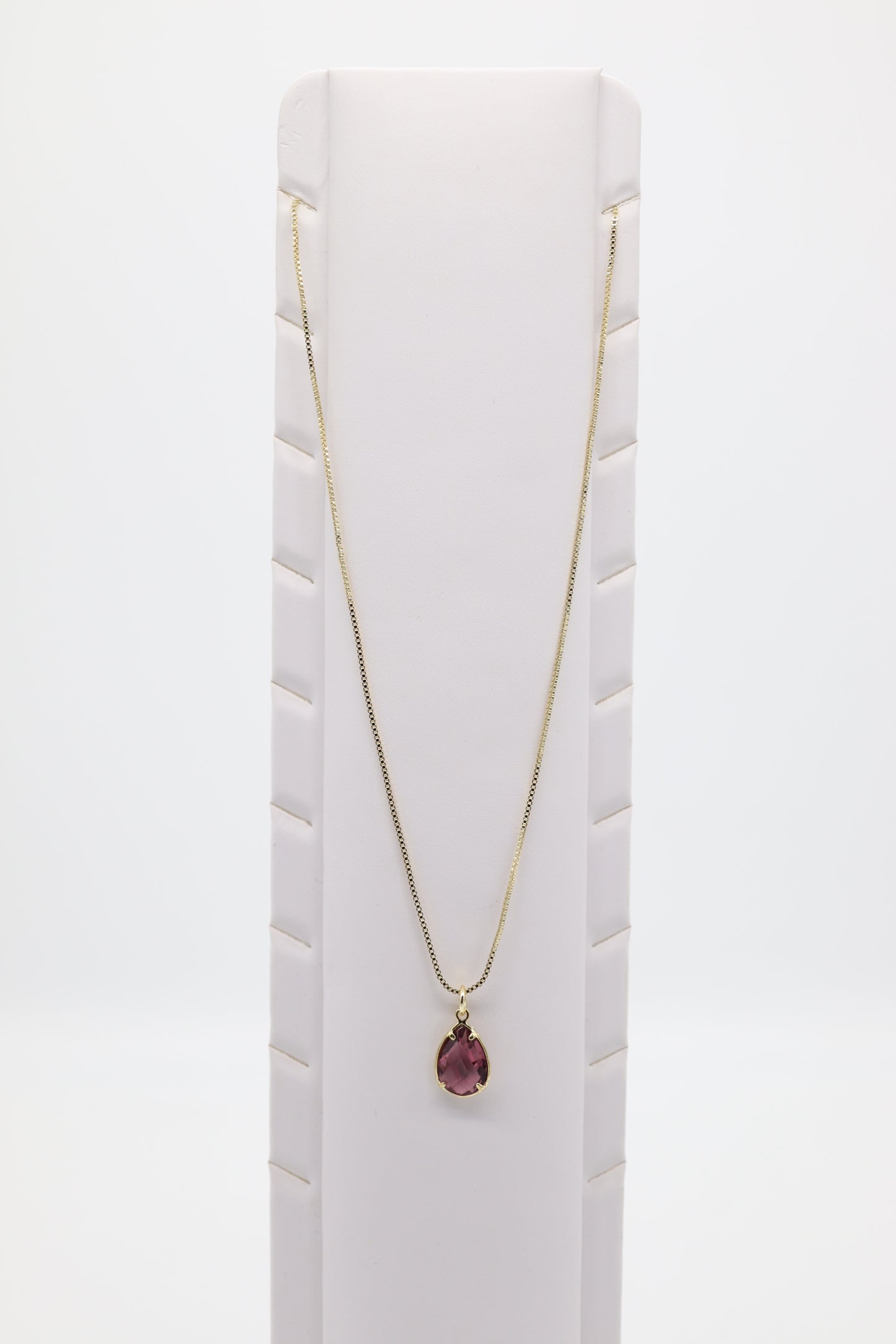 Lilac Zircon Gemstone Pendant Necklace