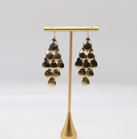 Gold Chandelier Dangling Earrings