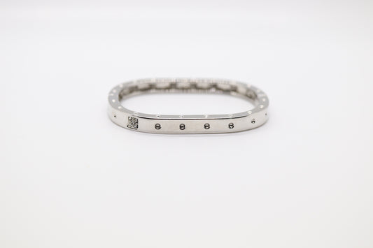 Thin Chunky Stainless Steel Bracelet Bangle Cuff