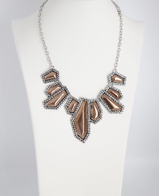 Variety Copper Shape Pendants Necklace