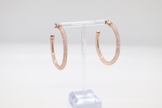 Rose Gold Austrian Crystals Earrings