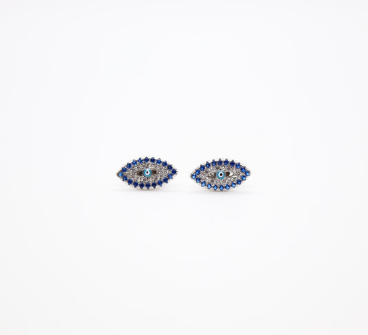 Blingy Evil Eyes Stud Earrings