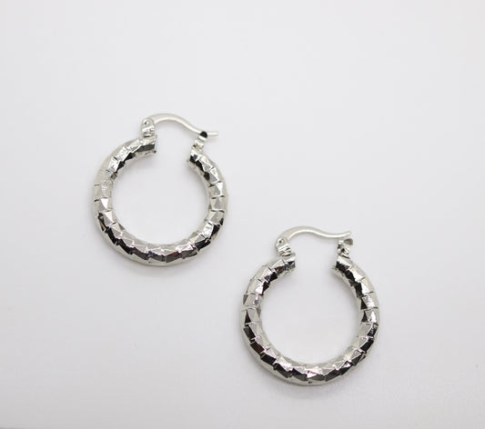 Silver Hoop Earrings (Small)