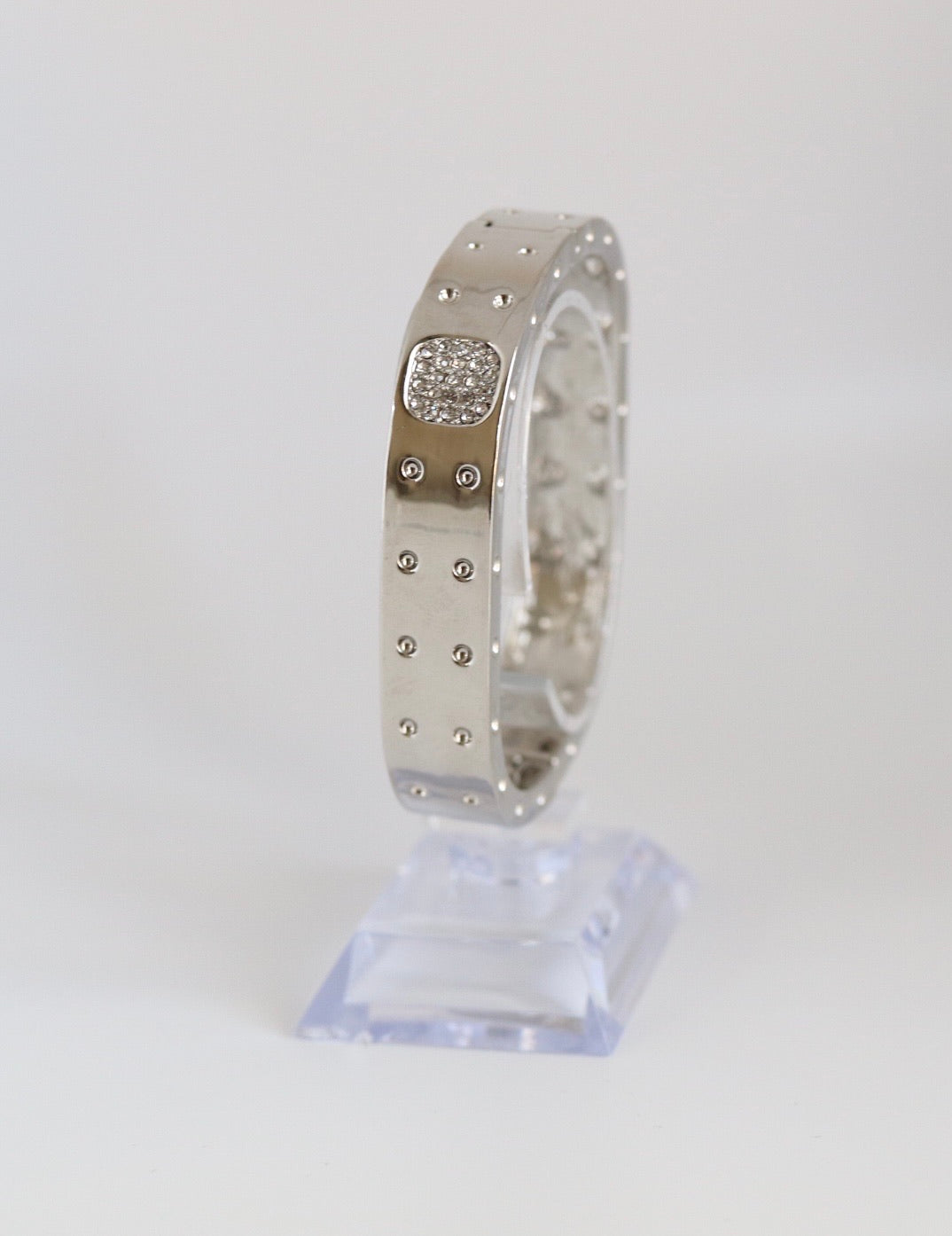 Silver Bracelet with Studs