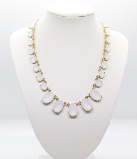 G White Opal Grad Gems Necklace