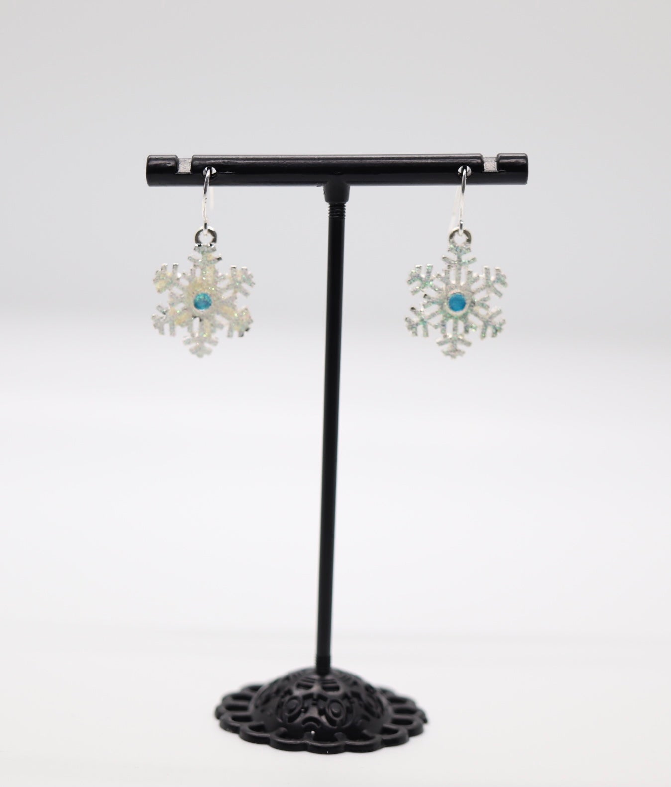 White Snowflake Earring