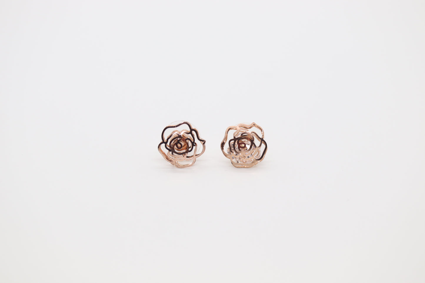 Gold Flower Stud Earrings