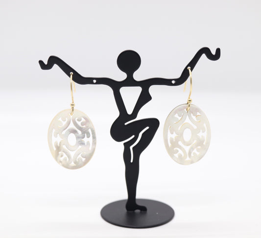 Beautiful Sterling Pearl Earrings