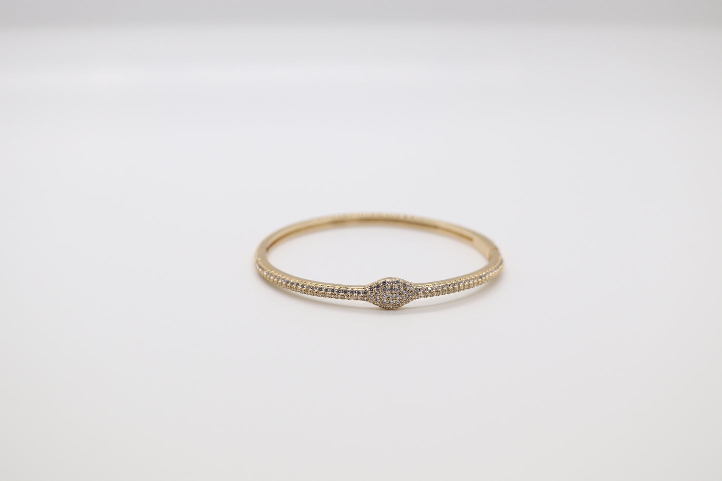 Delicate Gold Bracelet with CZ Accents