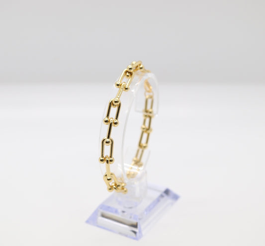 Beautiful 7 inch Gold Chain Bracelet