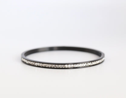 CZ Diamond Black Bracelet