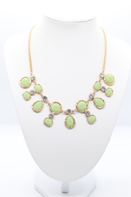 Green  and Diamond Necklace