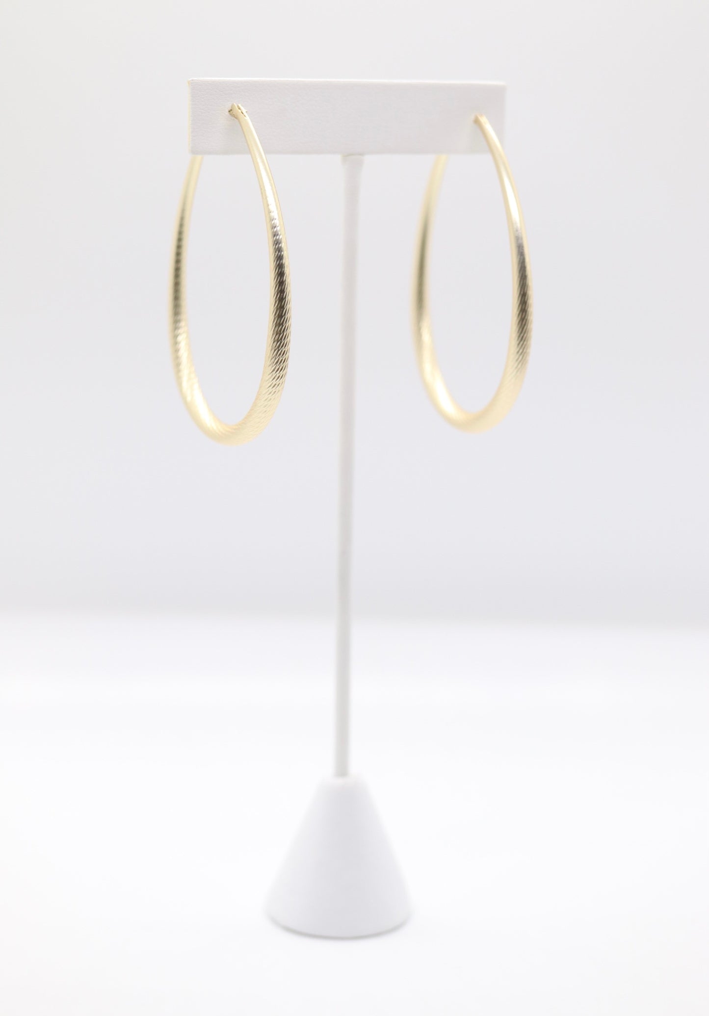 Matte Gold Teardrop Earrings