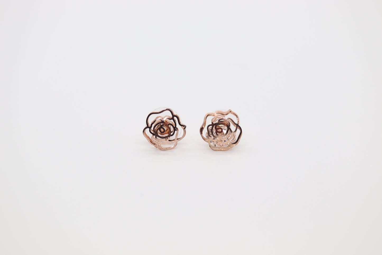 Rose Gold Flower Earrings