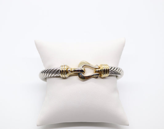 Gold Belt Buckle Rope Bracelet